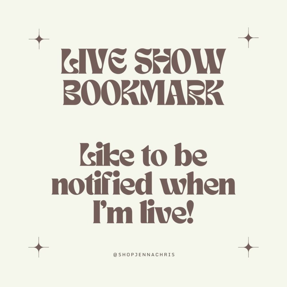 LIVE SHOW BOOKMARK